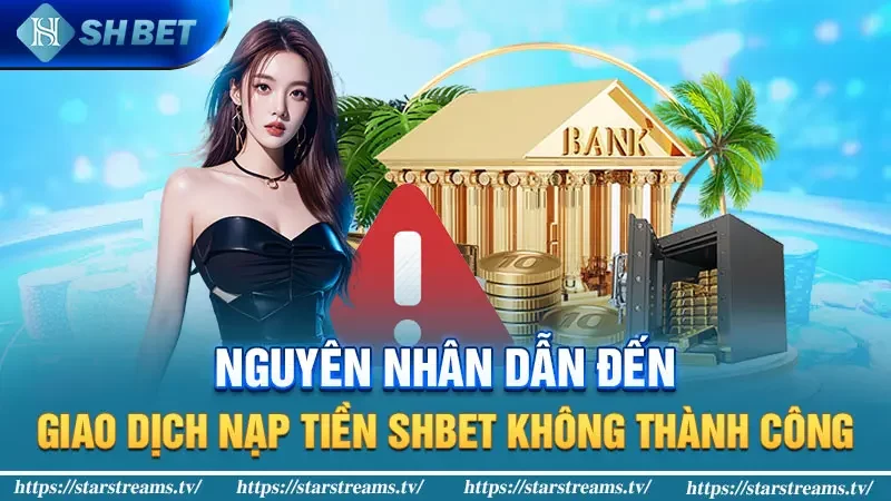 Nguyên nhân dẫn đến giao dịch nạp tiền SHBET không thành công